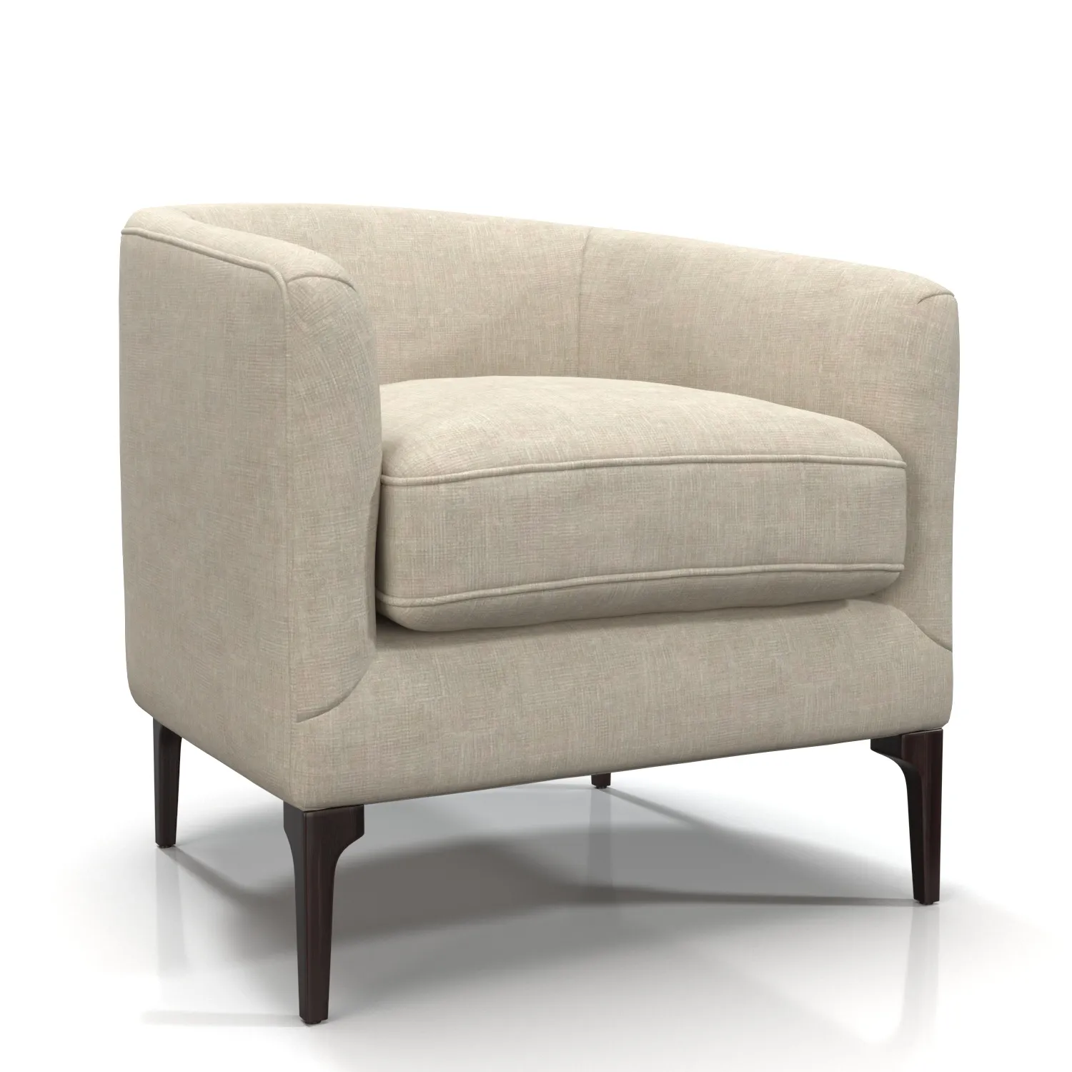 Alder And Tweed Collins Occasional Chair PBR 3D Model_01